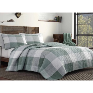 Boulder Plaid 3-pc. Quilt Set