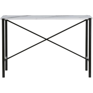 Braxton Rectangular Console Table with Faux Marble Top