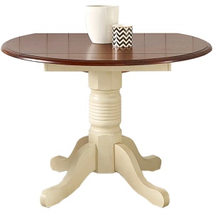 British Isles Round Double Drop-Leaf Dining Table