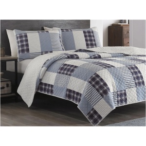 Camano Island Plaid 3-pc. Quilt Set