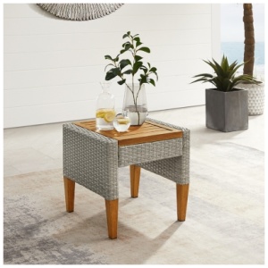 Capella Outdoor Side Table, Gray