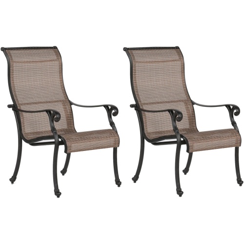 Castle Rock Outdoor Sling Dining Chair, Set of 2