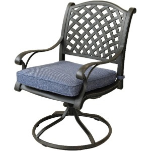 Castle Rock Outdoor Swivel Rocker Dining Chair