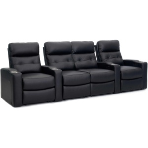 Century Leather 4-pc. Power-Reclining Sectional Sofa