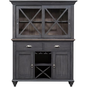 Charleston 2-pc. Buffet and Hutch w/ Wine Storage and Lighting