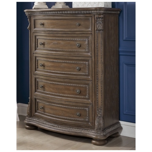 Charmond 5 Drawer Chest of Drawers, Brown