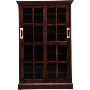 Clarke Sliding Door Windowpane Media Cabinet
