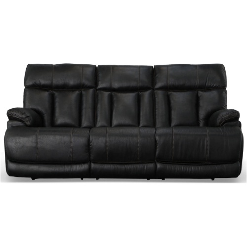 Clive Leather Power Reclining Sofa with Power Headrest and Lumbar