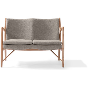 Copenhagen 47" Fabric Sofa, Natural/Bocce Boucle
