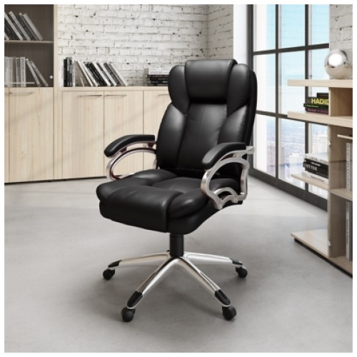 CorLiving Executive Office Chair, Black