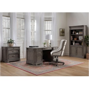 Crystal Falls 4-pc. Excutive Desk Home Office Set