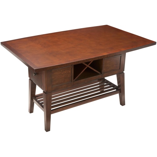 Danfield Counter-Height Dining Table w/ Wine Storage