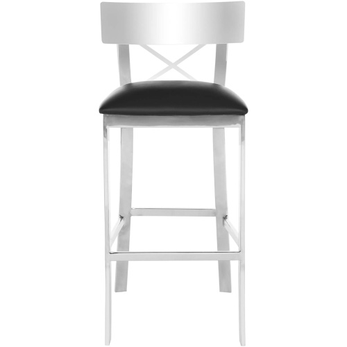 Denis Cross-Back Bar Stool