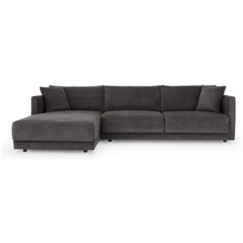 Domus 115" Fabric Sofa Sectional Left, Twilight