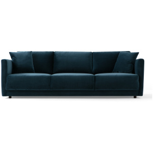 Domus 93" Fabric Sofa, Petrol Velvet