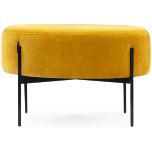 Dot 27" Fabric Ottoman, Glimmer Velvet