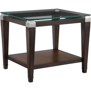 Dunhill Rectangular Glass End Table