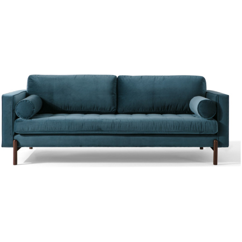 Dwell 88" Fabric Sofa, Petrol Velvet