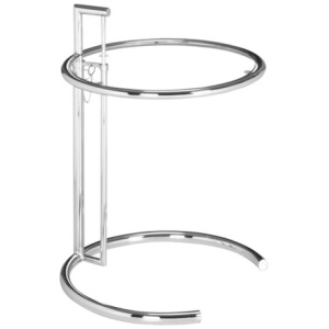 E-Gray Adjustable Side Table, Chrome