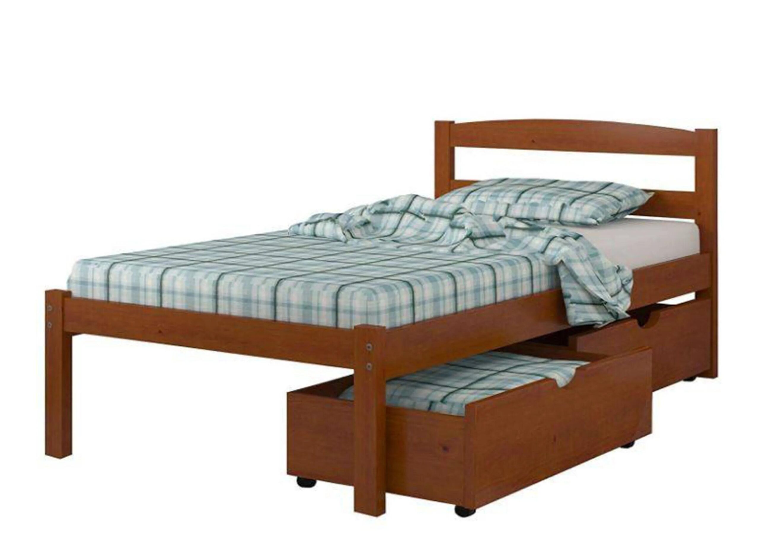 Econo Scandinavian Bed with Dual Underbed Drawers