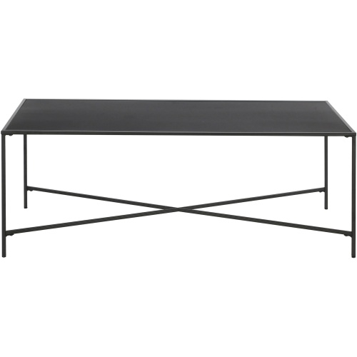 Edena Rectangular Coffee Table with Metal Top