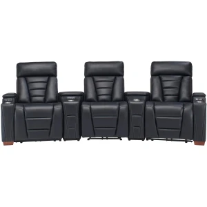 Edison 3-pc. Curved Power Home Theater Sectional
