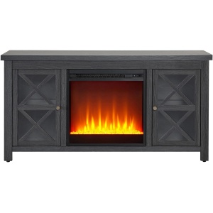 Eve TV Stand with Crystal Fireplace