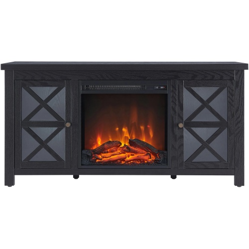 Eve TV Stands with Log Fireplace Insert