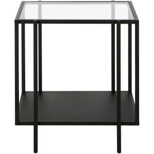 Fable End Table with Metal Shelf