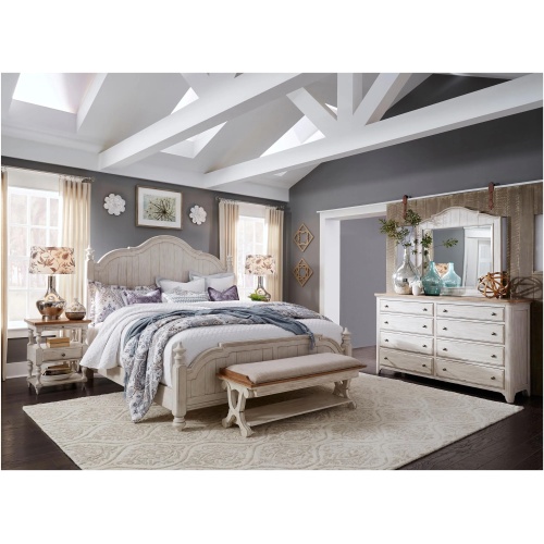 Farmhouse Reimagined 4-pc. Bedroom Set w/ Open Nightstand