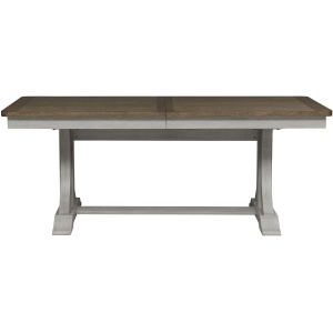 Farmhouse Reimagined Trestle Dining Table w/ Leaf