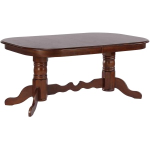 Fenway Double Pedestal Dining Table w/ Leaves