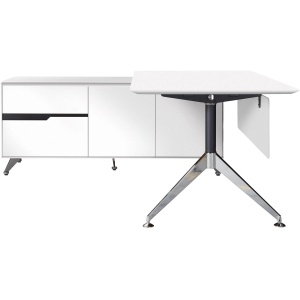 Fernley 400 Executive Desk w. Left Return File Cabinet