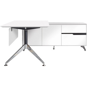 Fernley 400 Executive Desk w. Right Return File Cabinet