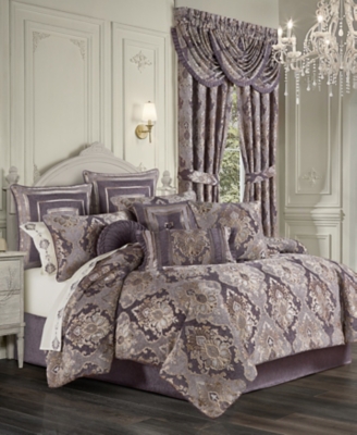 Five Queens Court Dominique King 4 Piece Comforter Set, Lavender