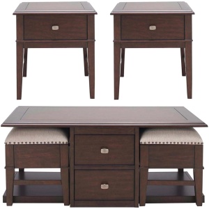 Harlin 3-pc. Cocktail Table And Two End Tables Set