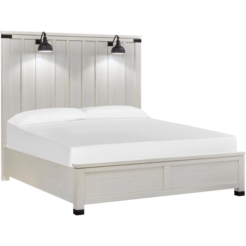 Harper Springs Panel Bed with Lighting