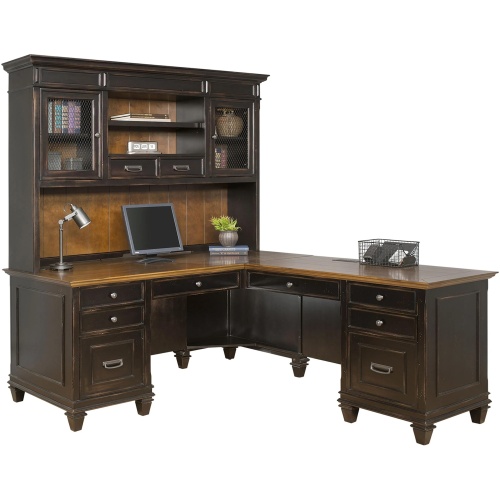 Hartford Executive L-Desk w/ Hutch