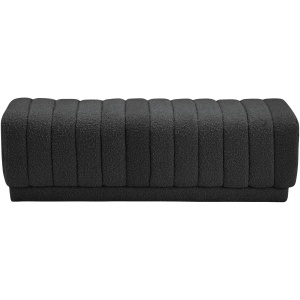 Heathrow Boucle Fabric Ottoman/Bench
