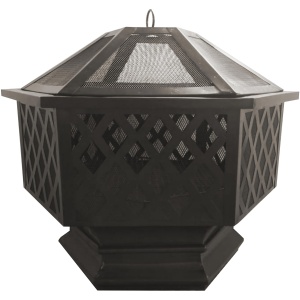 Hexagon Wood-Burning Fire Pit