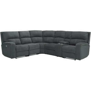 Ian 6-pc. Power Sectional w/ Power Headrest & Lumbar