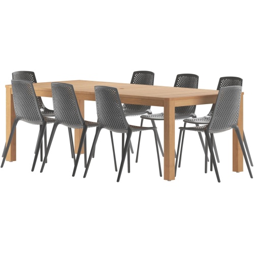 Iggy 9-pc. Rectangular Patio Dining Table Set