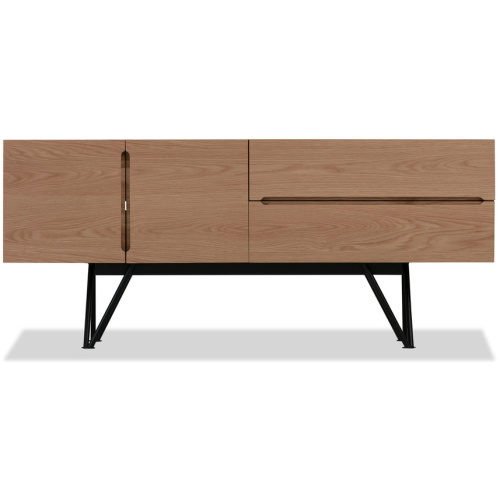 Isamu 55" Media Cabinet, Natural Oak