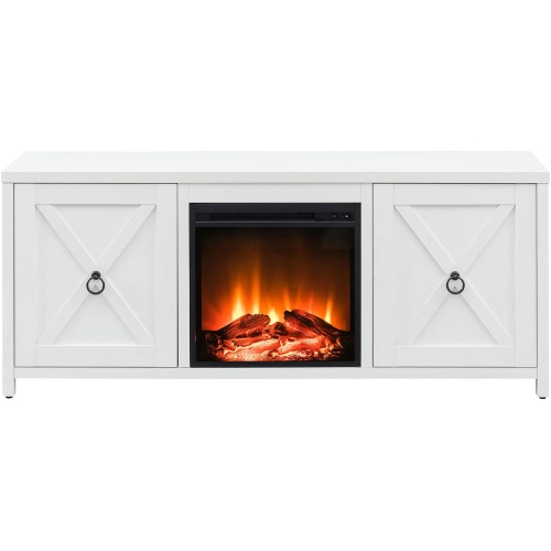 Jacana TV Stand with Log Fireplace Insert