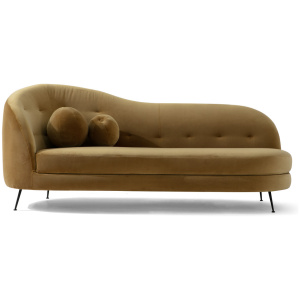 Jacobsen Settee 83" Fabric Sofa, Merigold Velvet