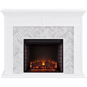 Jones Tiled Electric Fireplace