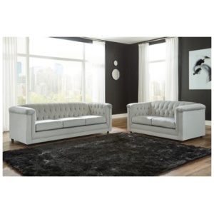 Josanna Sofa and Loveseat, Gray