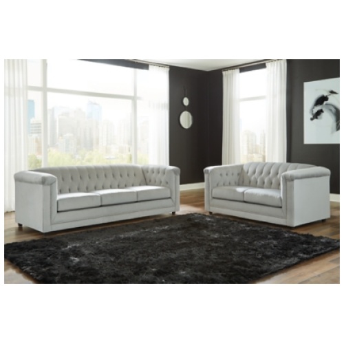 Josanna Sofa and Loveseat, Gray