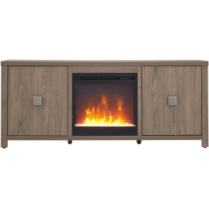 Juniper TV Stand with Crystal Fireplace