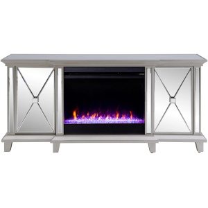 Kandel Mirrored Color Chg Fireplace Media Console